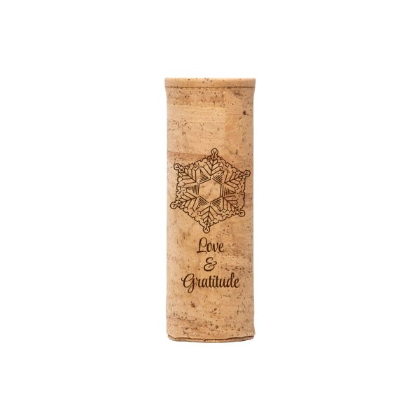 Sustainable cork sleeve for Flaska structured bottle